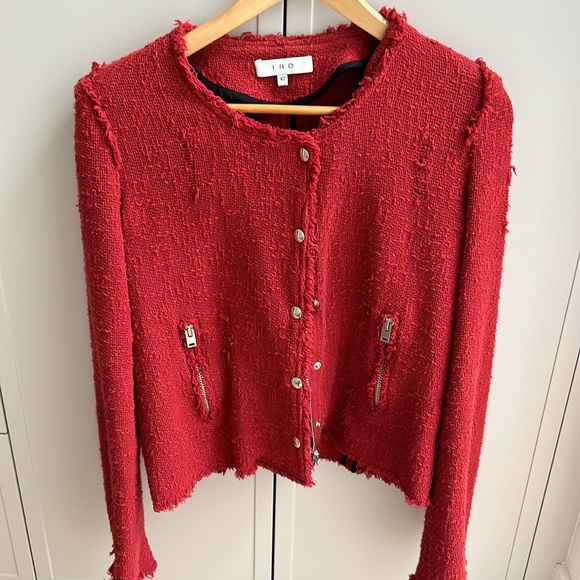 IRO red sweater/jacket - Picture 2 of 5